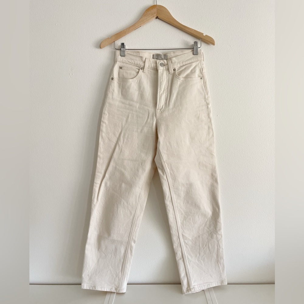 Everlane Way High Jean Ecru Regular Length